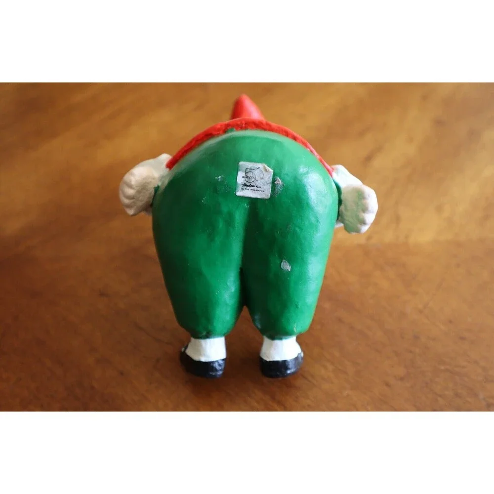 Vintage PINOCCHIO Elf Ornament Dept 56 Paper-mâché Long Nose Christmas ~4.5
